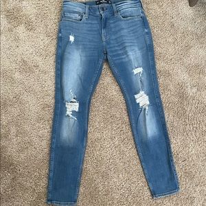 Hollister Super Skinny Ripped Jeans 30X30 NWOT